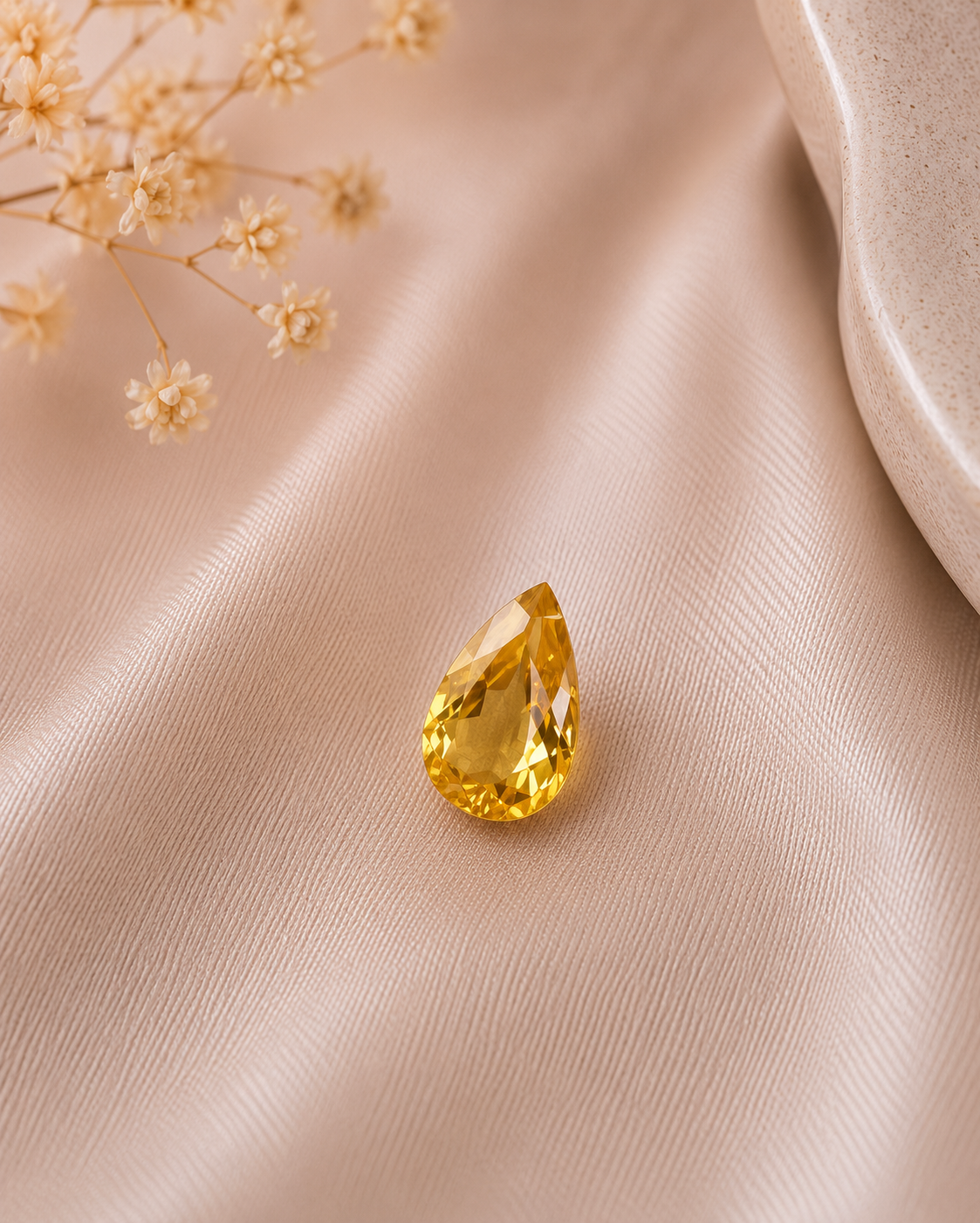 Saphir Jaune Poire — 1,13 ct